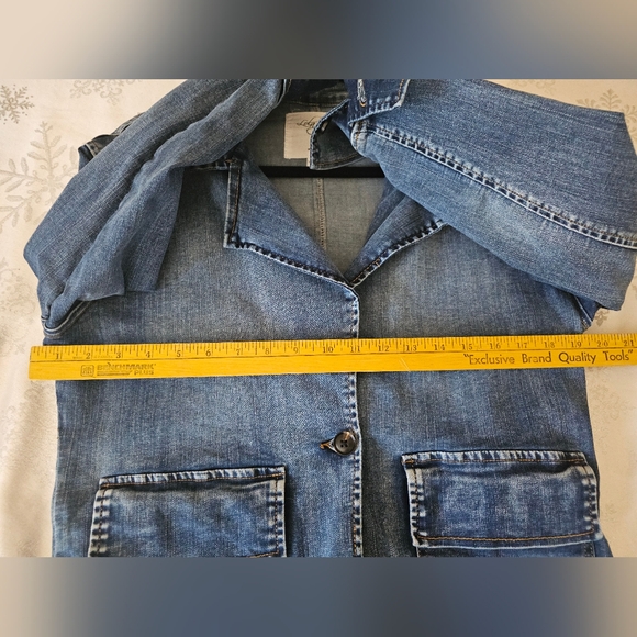 Lola Jeans Womens Blue Denim Jean Jacket SZ M - Picture 6 of 15